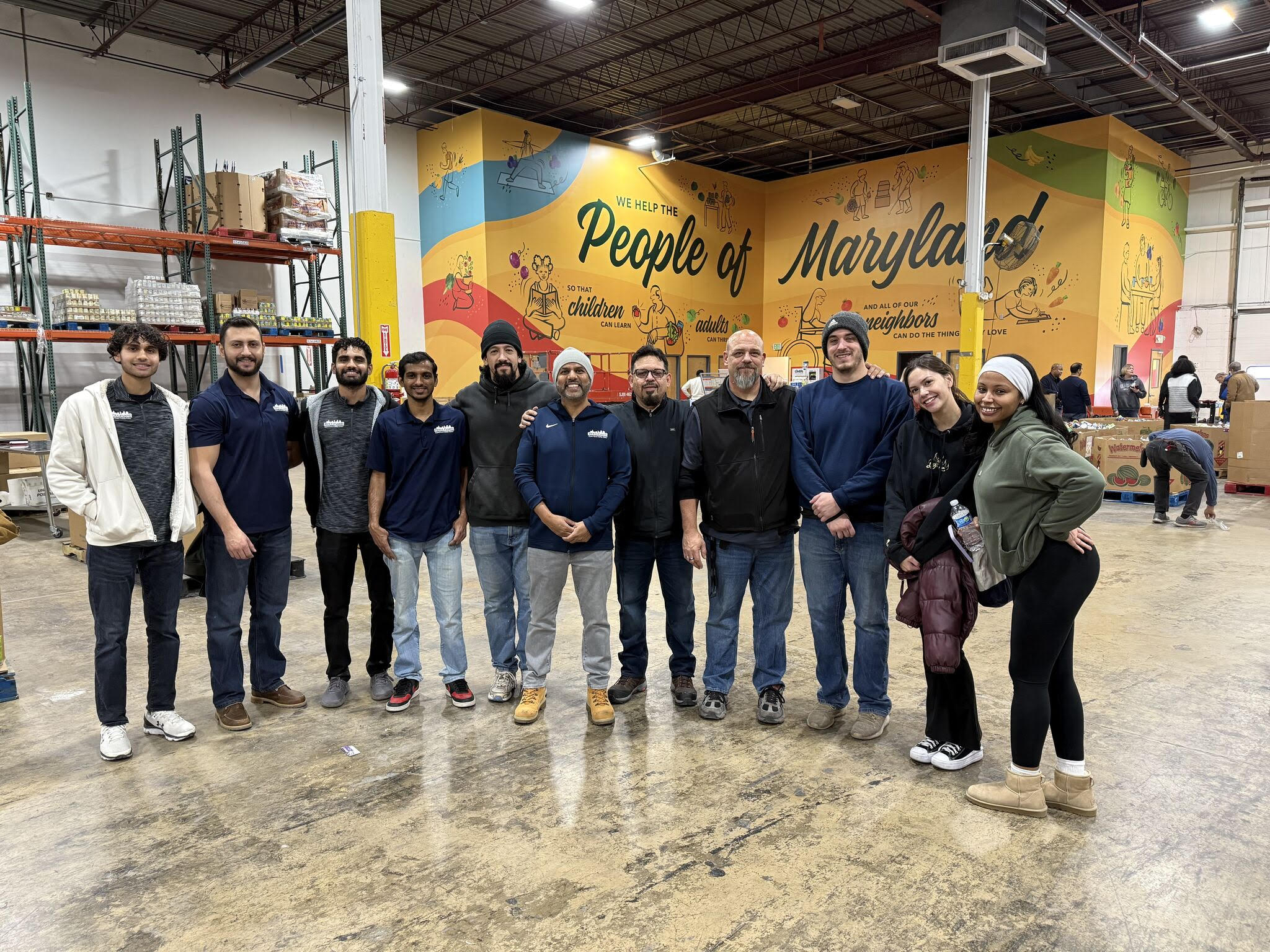 BLVD Gives back with Maryland Food Bank
